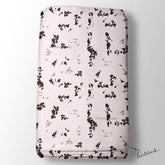 Baby Pink Abstract Digital Printed Clothing Material